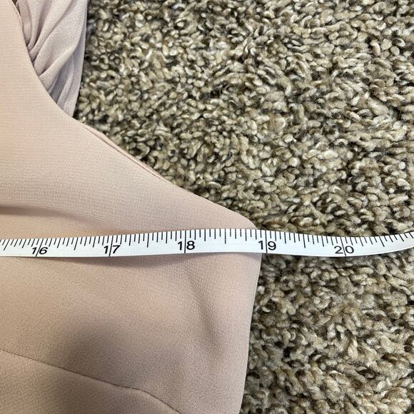 NWT Birdy Grey Devin Formal Bridesmaid Dress in Chiffon in Taupe Womens Large - Picture 7 of 15